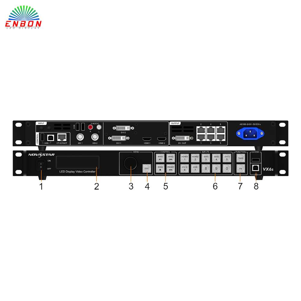 Novastar VX6S Professional All In One Led Display Controller Video ...